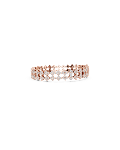 Round Shape Lab Grown Diamond Bracelet
