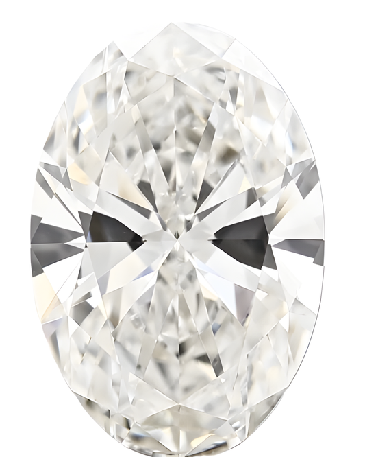 10.61 Carat H VVS2 Oval Lab Diamond