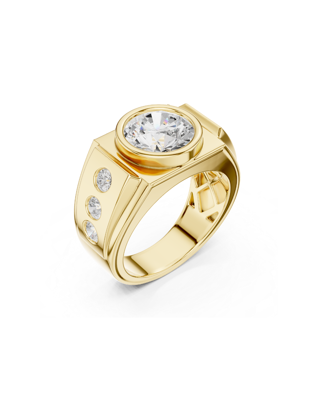Round Shape 3.00 CT.Diamond Ring