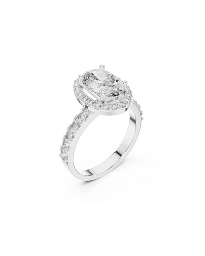Oval Shape Lab Grown Diamond Ring