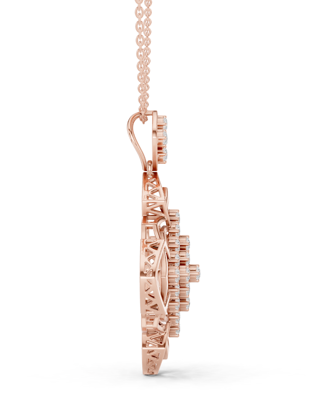 Round Shape 1.02 CT.Diamond Pendal