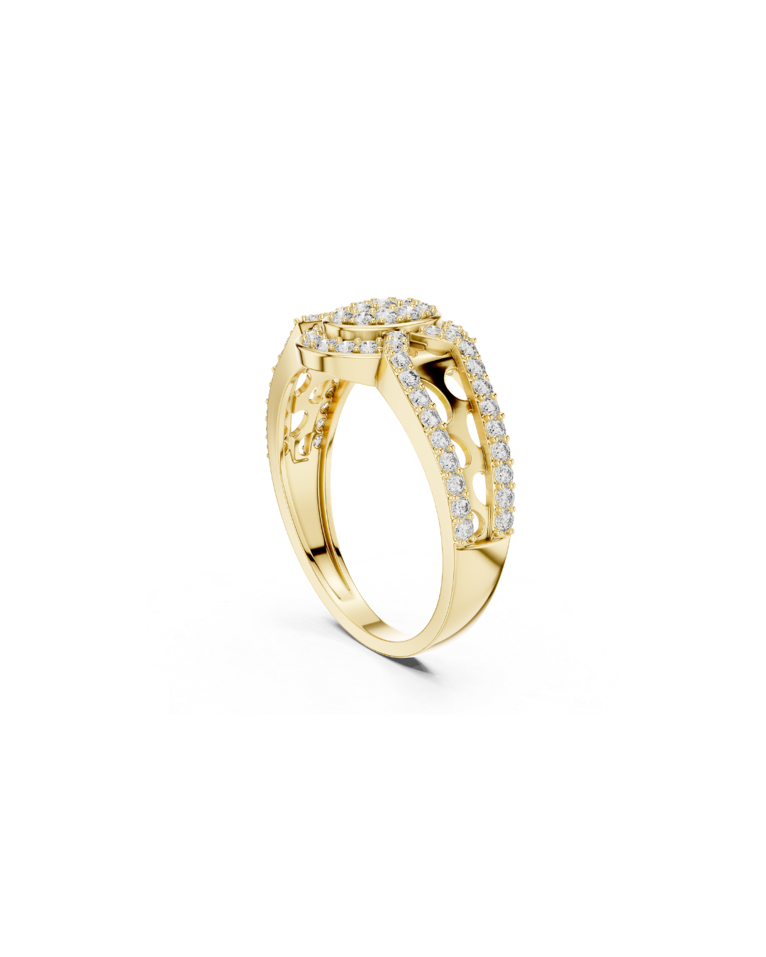 Round Shape Lab Grown Diamond Ring