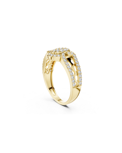 Round Shape Lab Grown Diamond Ring