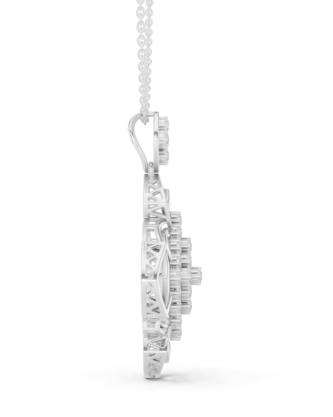 Round Shape 1.02 CT.Diamond Pendal