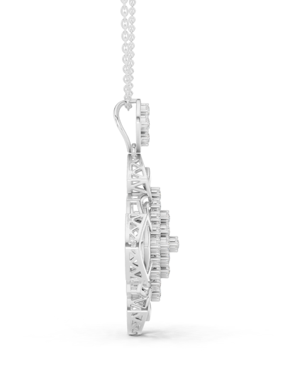 Round Shape 1.02 CT.Diamond Pendal