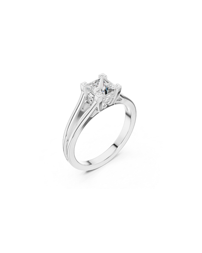 Princess Shape Lab Grown Diamond Ring