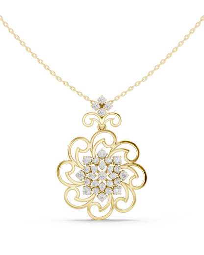 Round Shape 1.03 CT.Diamond Pendal