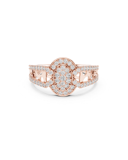 Round Shape Lab Grown Diamond Ring