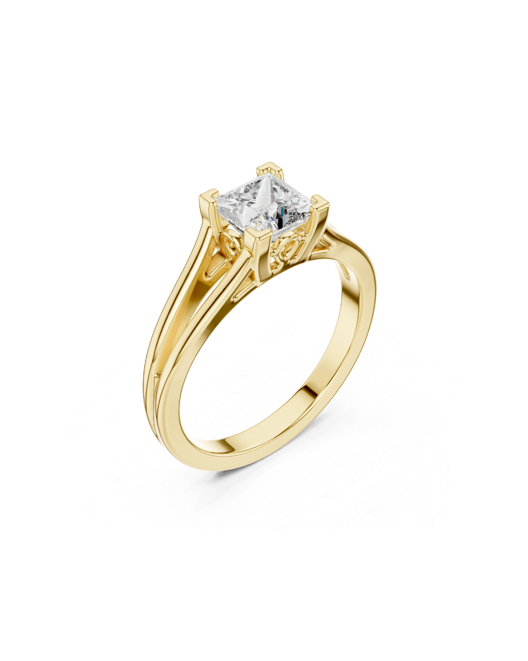 Princess Shape Lab Grown Diamond Ring