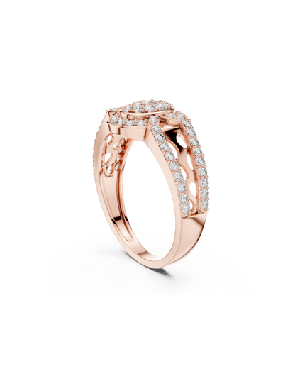 Round Shape Lab Grown Diamond Ring
