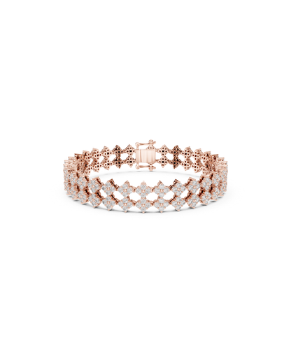 Round Shape Lab Grown Diamond Bracelet