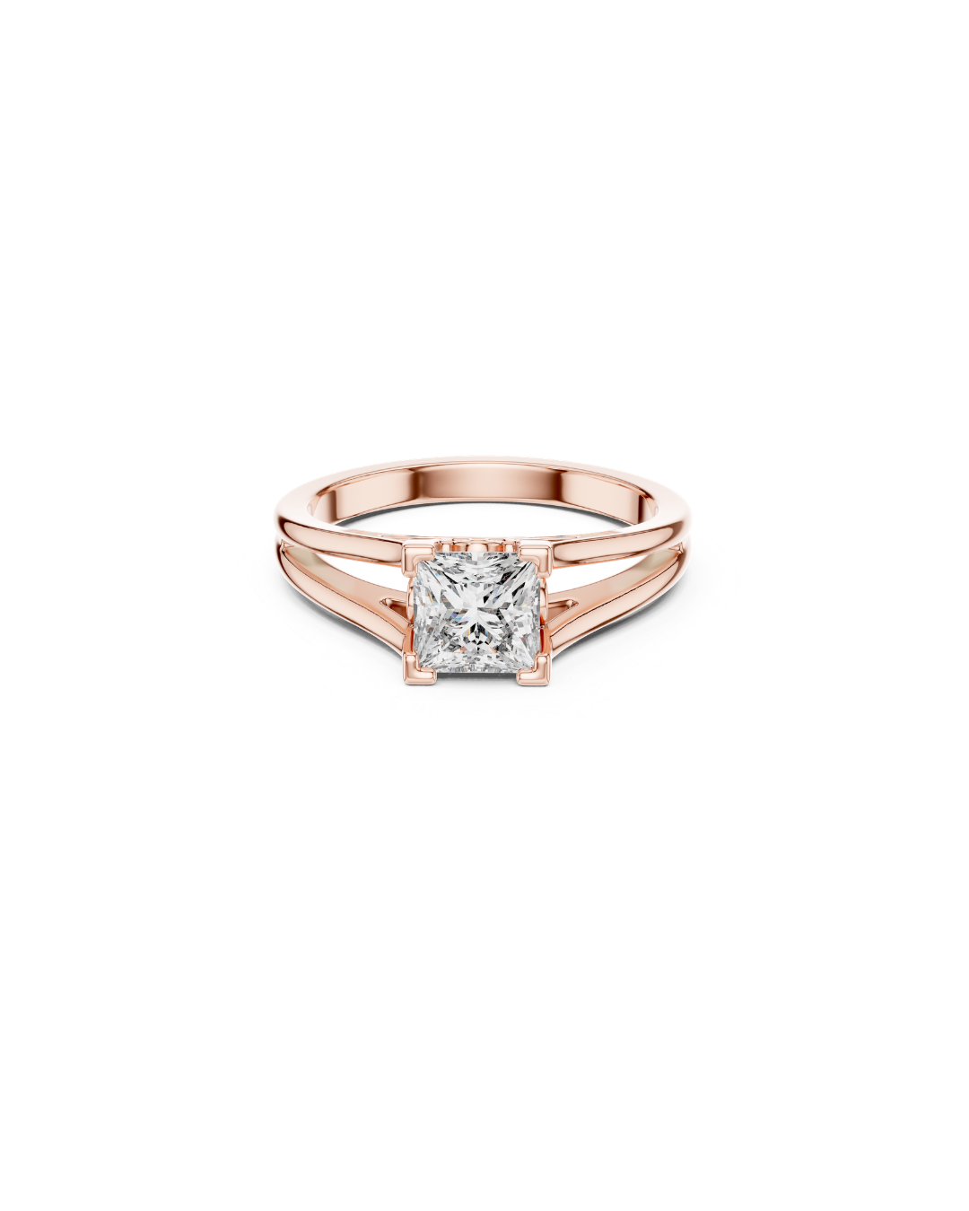 Princess Shape Lab Grown Diamond Ring