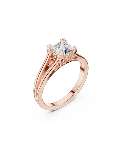 Princess Shape Lab Grown Diamond Ring