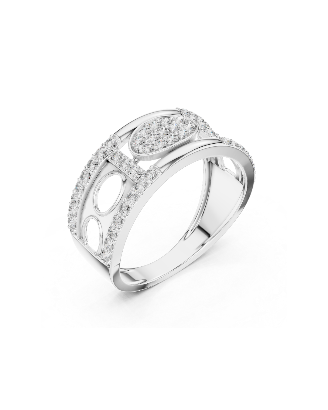 Round Shape 0.60 CT.Diamond Ring