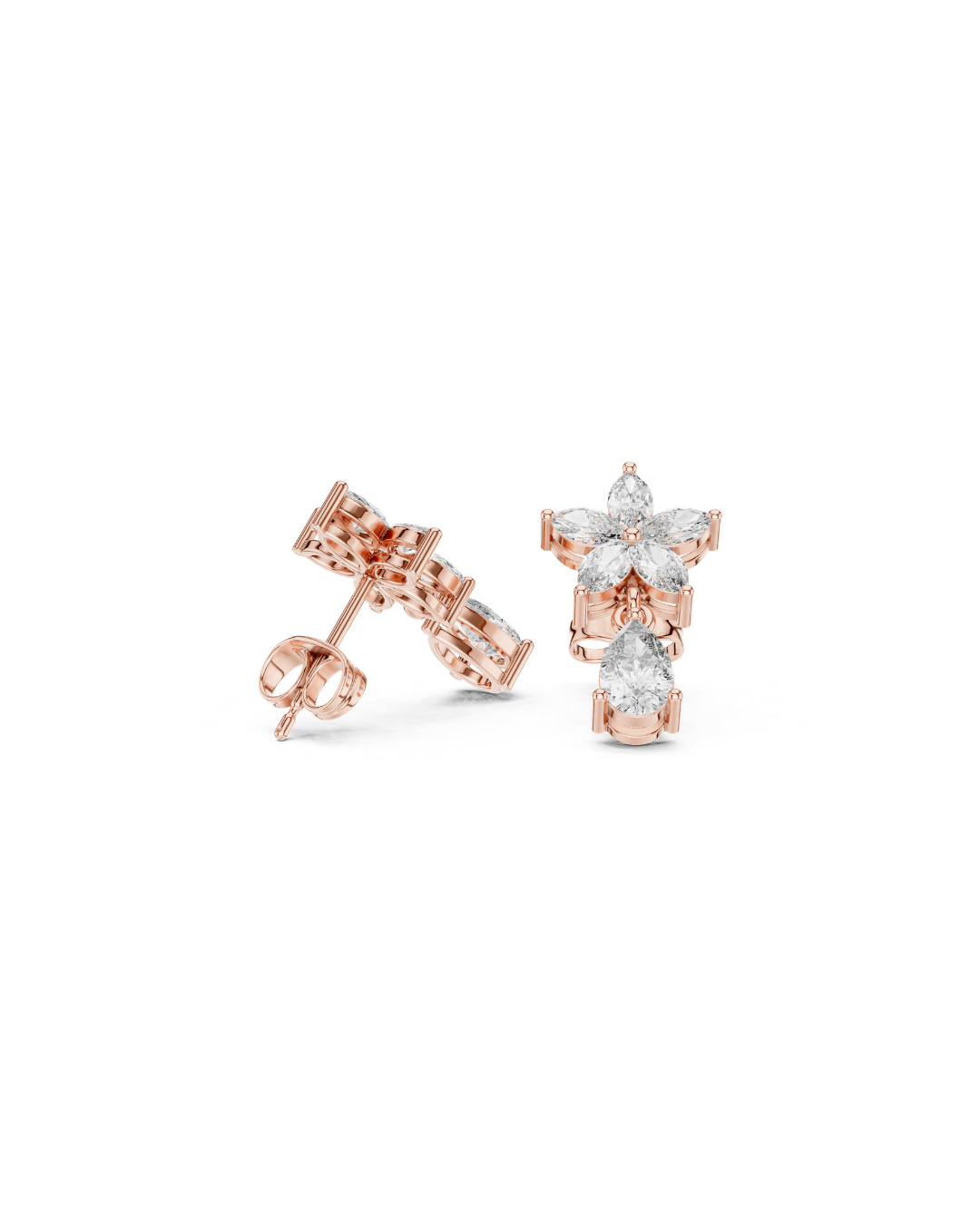 Round Shape 1.00 CT.Diamond Earring