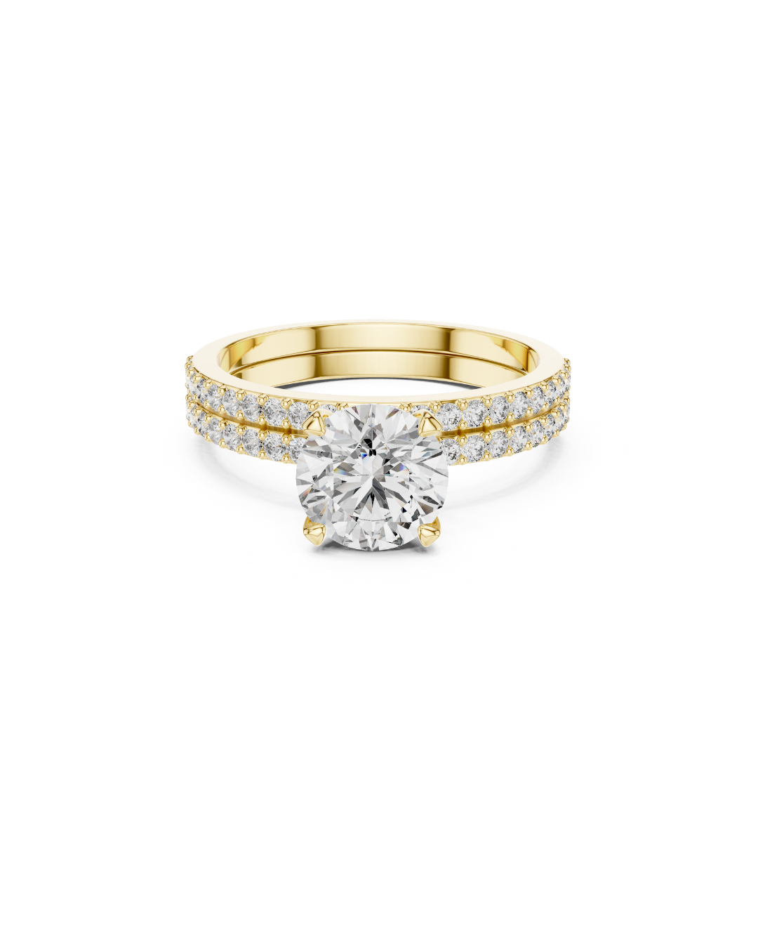 Round Shape Lab Grown Diamond Ring