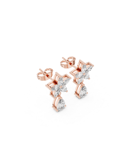 Round Shape 1.00 CT.Diamond Earring