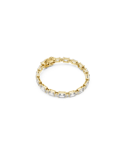 Emerald Shape Lab Grown Diamond Bracelet