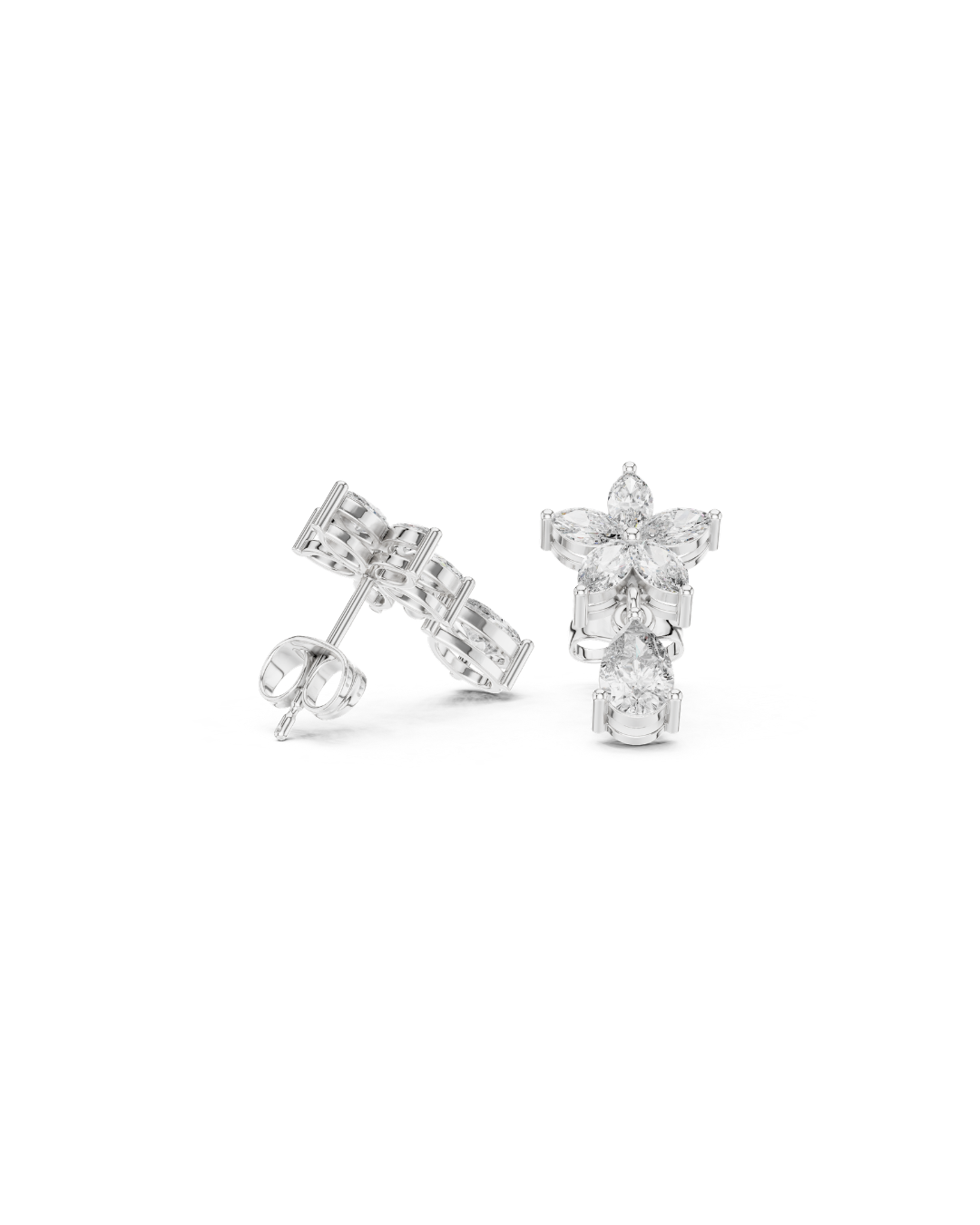 Round Shape 1.00 CT.Diamond Earring