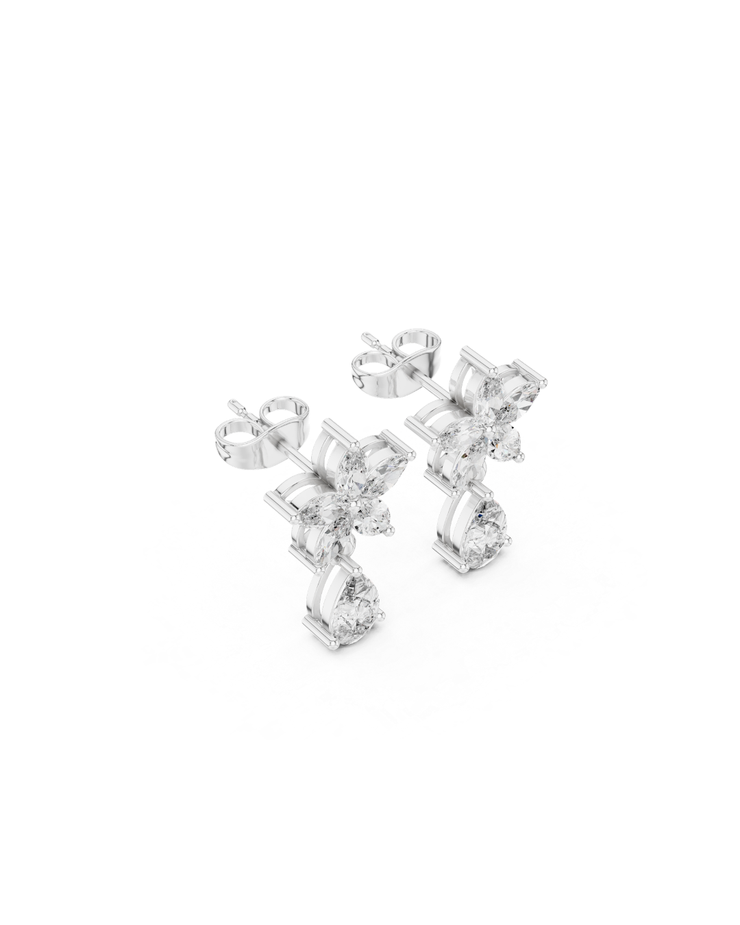 Round Shape 1.00 CT.Diamond Earring