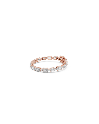 Emerald Shape Lab Grown Diamond Bracelet