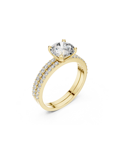 Round Shape Lab Grown Diamond Ring
