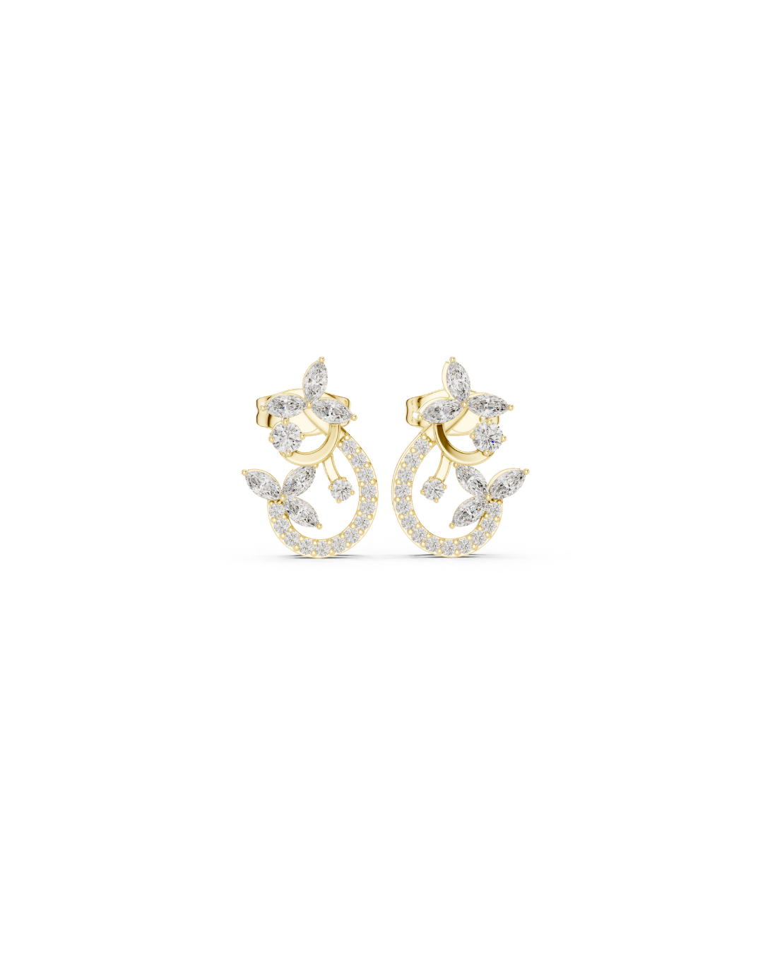 Round Shape Diamond Earring4