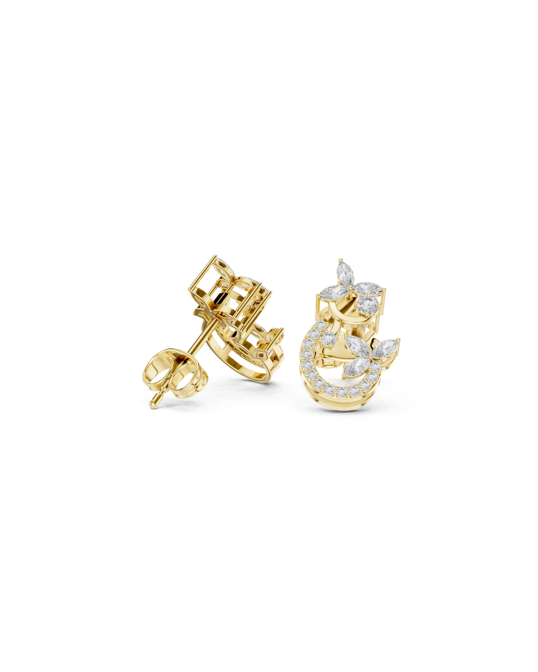 Round Shape Diamond Earring4