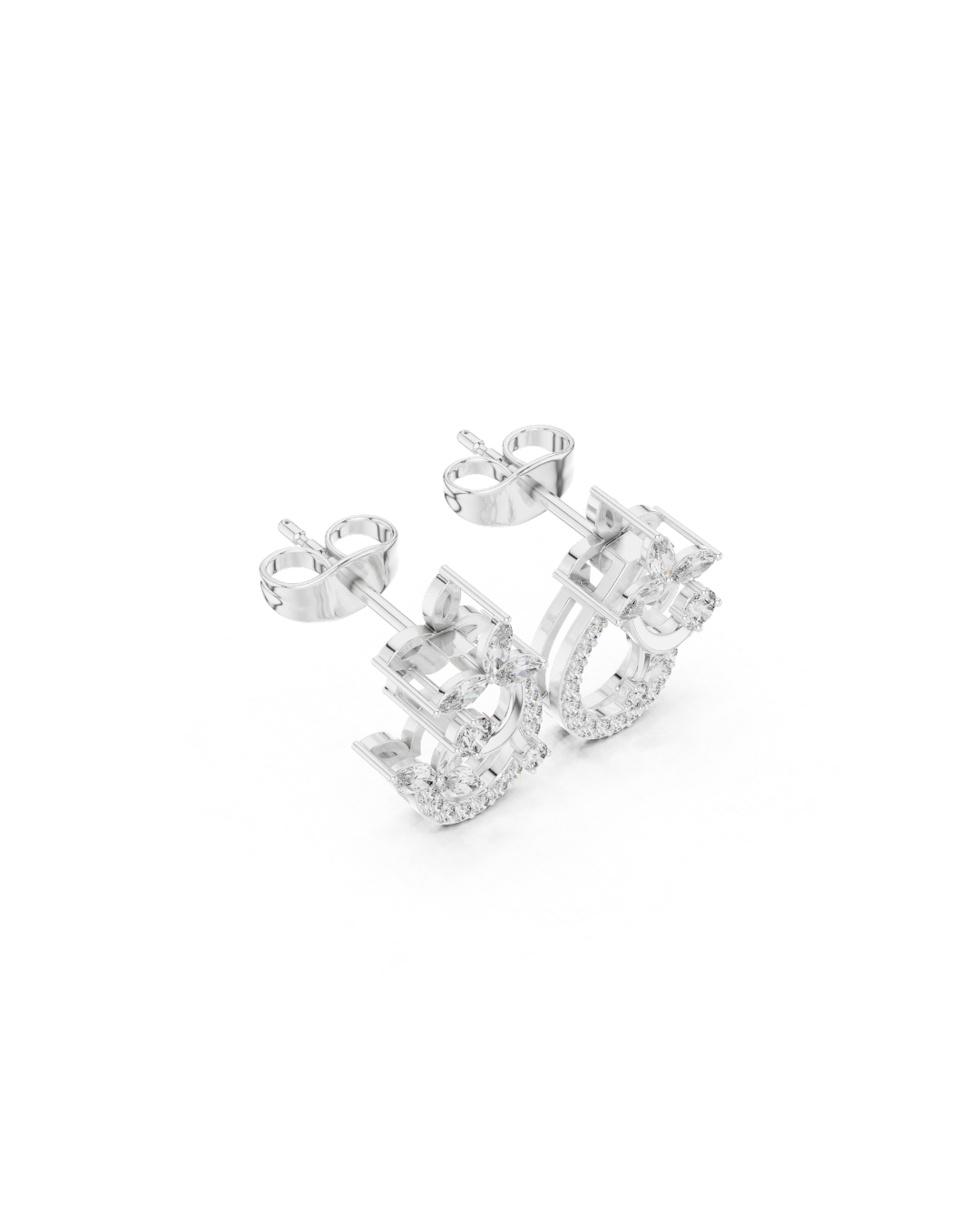 Round Shape Diamond Earring4