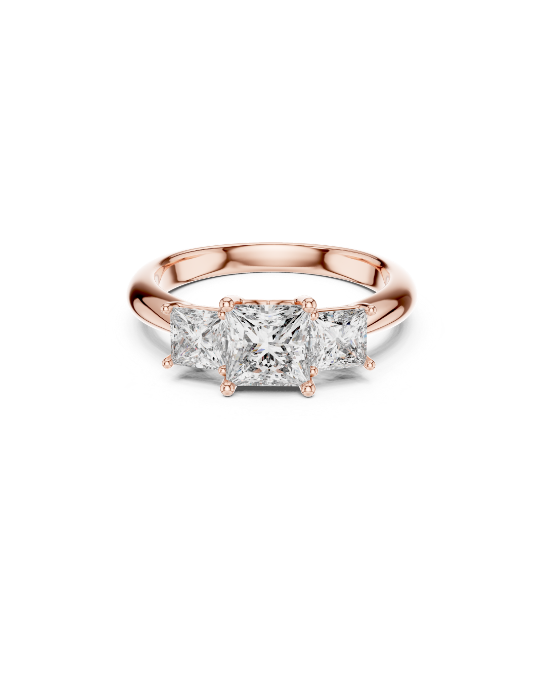 Princess Shape Lab Grown Diamond Ring