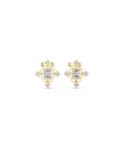 Round Shape Diamond Earring5