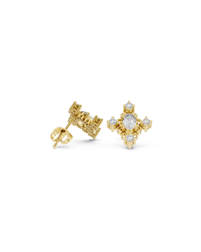 Round Shape Diamond Earring5