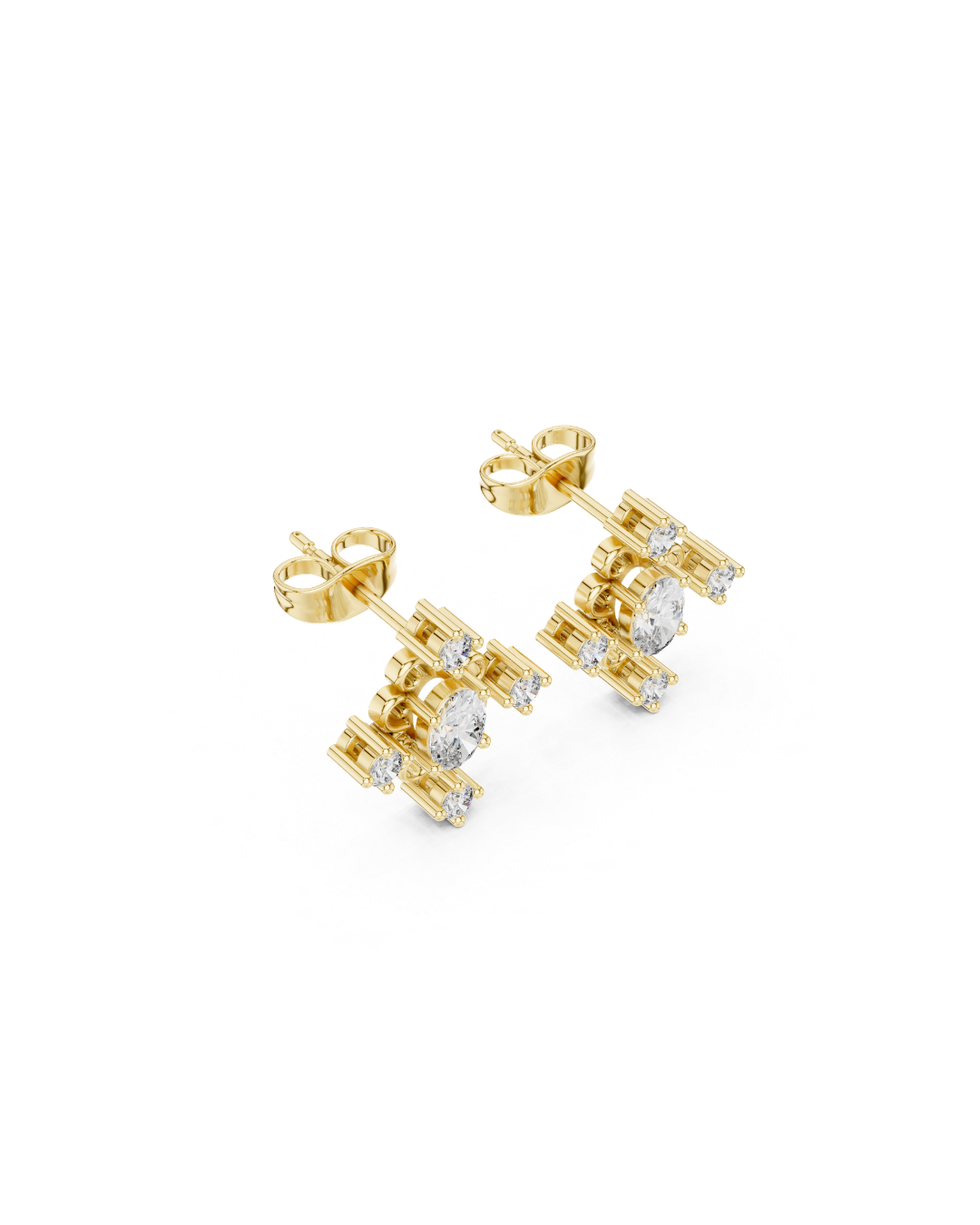 Round Shape Diamond Earring5