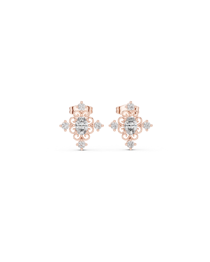 Round Shape Diamond Earring5