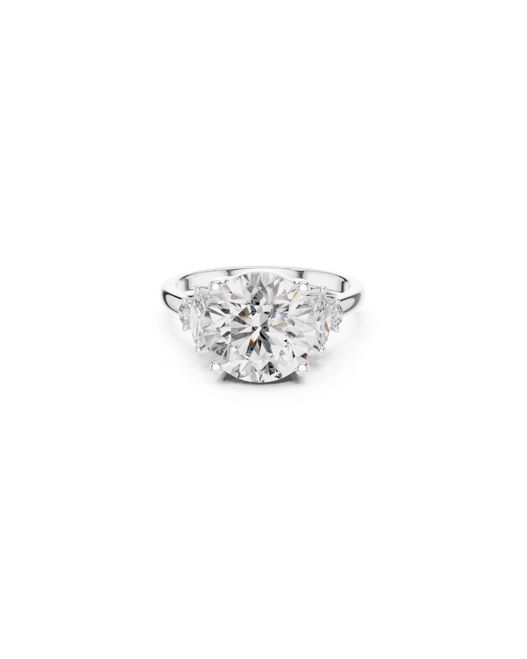 Round Shape Lab Grown Diamond Ring