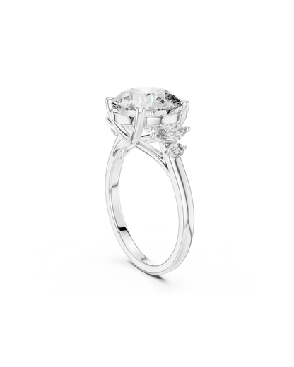 Round Shape Lab Grown Diamond Ring