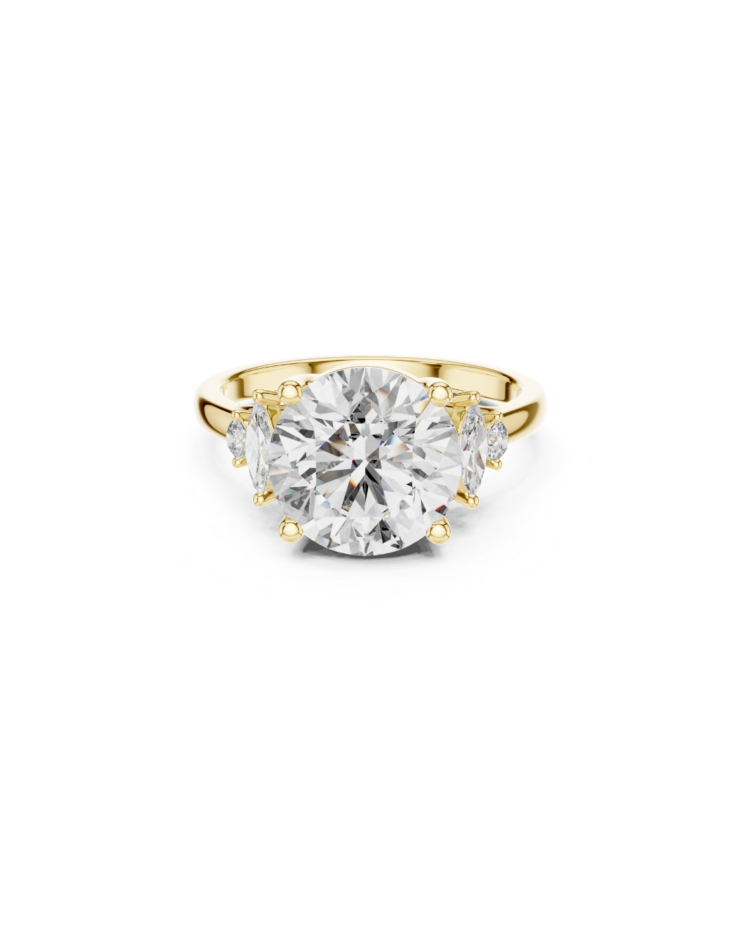 Round Shape Lab Grown Diamond Ring