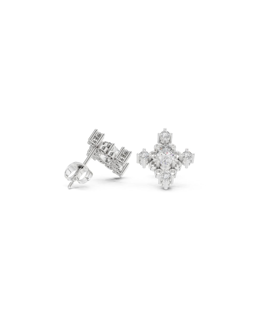 Round Shape Diamond Earring5