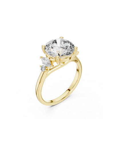 Round Shape Lab Grown Diamond Ring