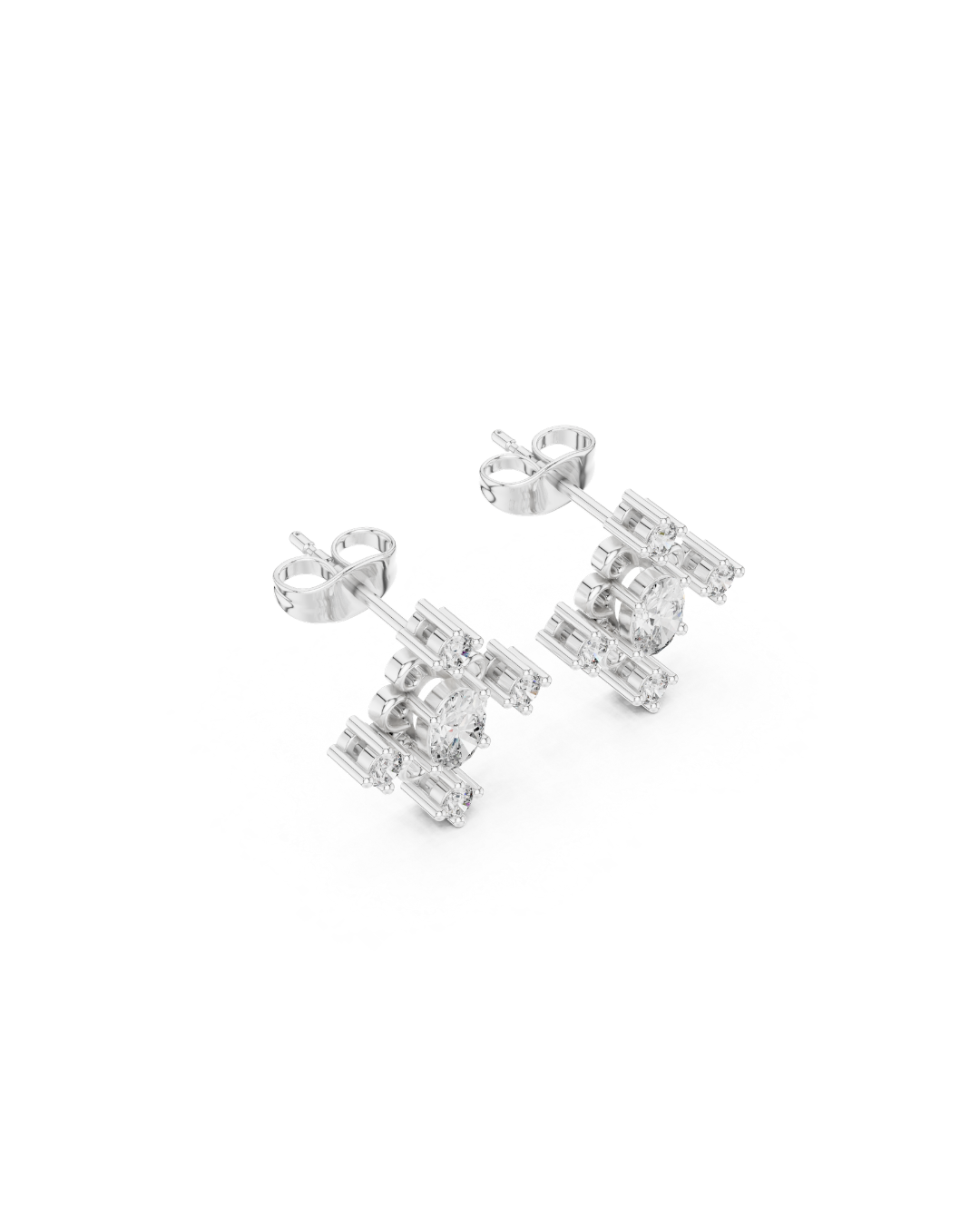 Round Shape Diamond Earring5