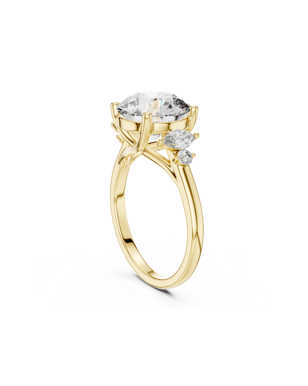 Round Shape Lab Grown Diamond Ring