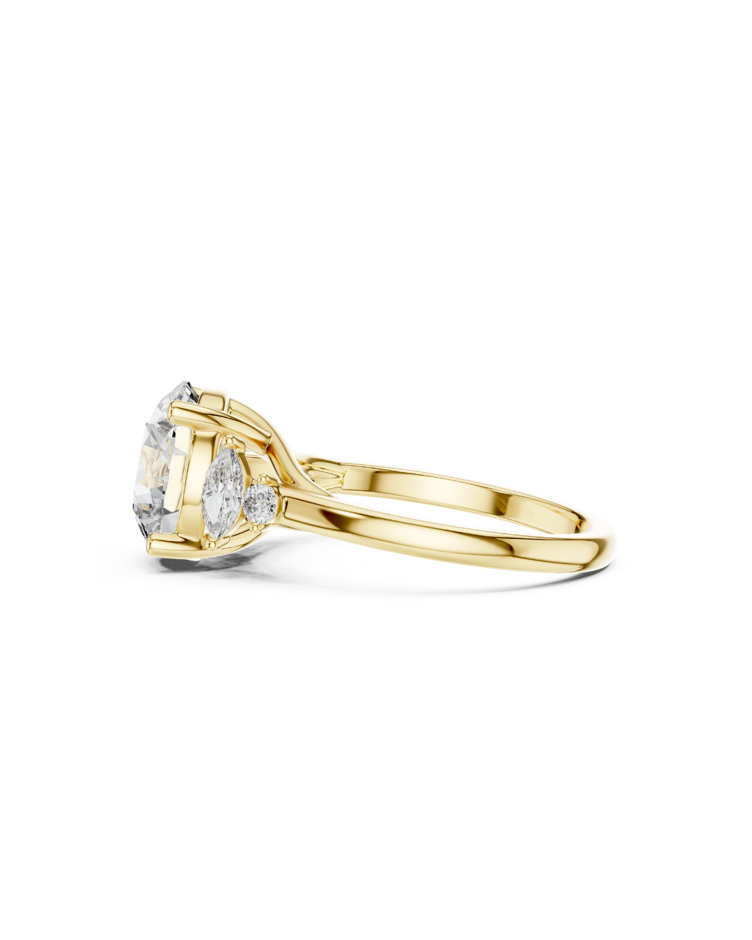 Round Shape Lab Grown Diamond Ring