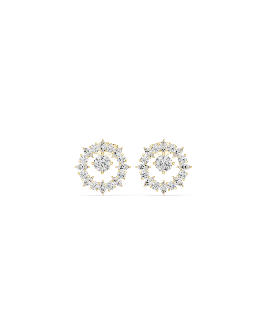 Round Shape Diamond Earring6