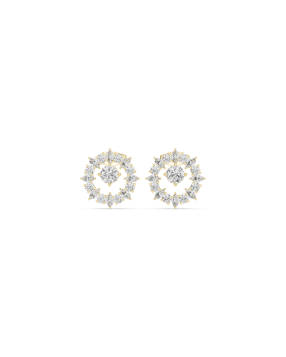 Round Shape Diamond Earring6