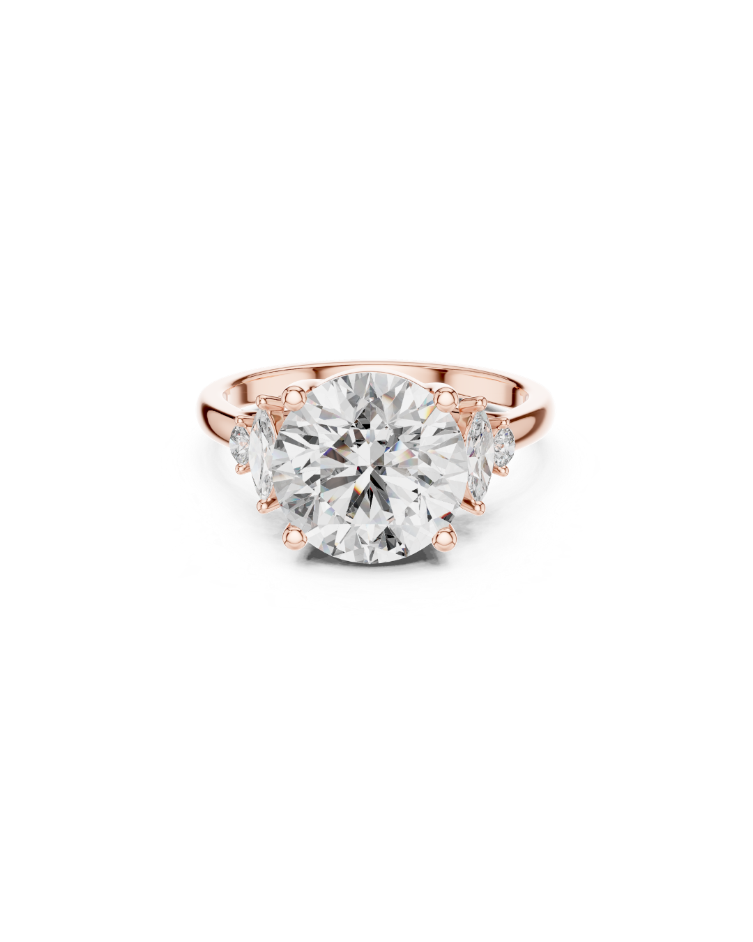 Round Shape Lab Grown Diamond Ring