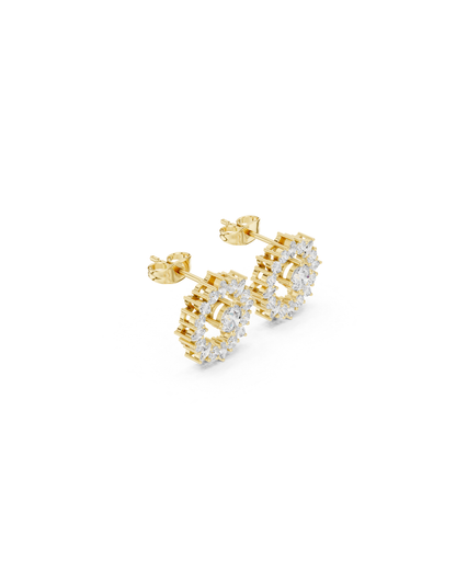 Round Shape Diamond Earring6