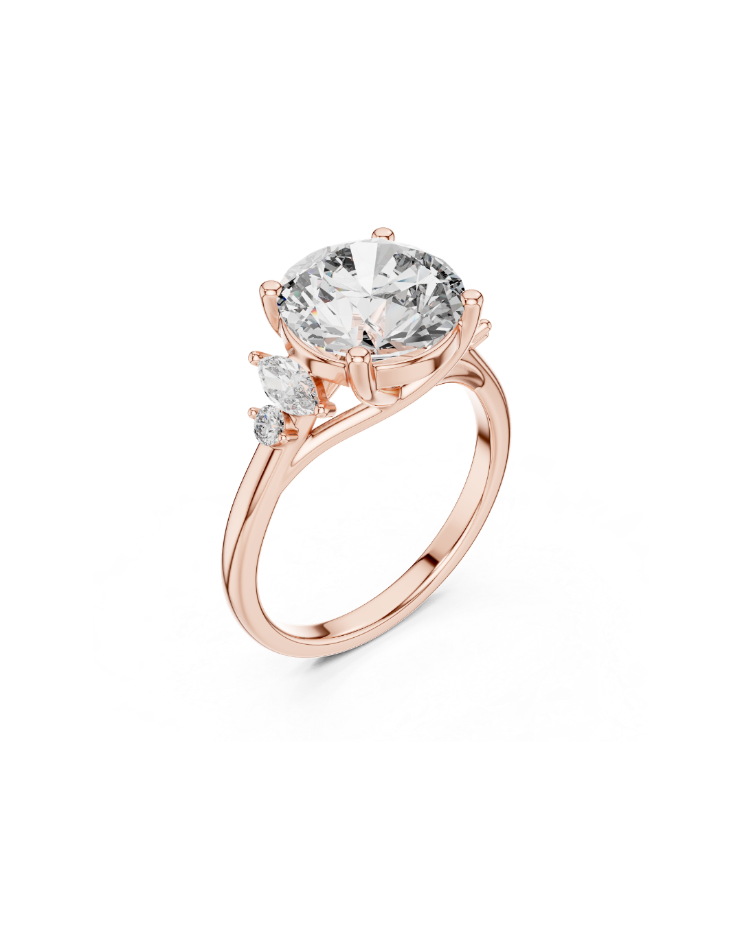 Round Shape Lab Grown Diamond Ring