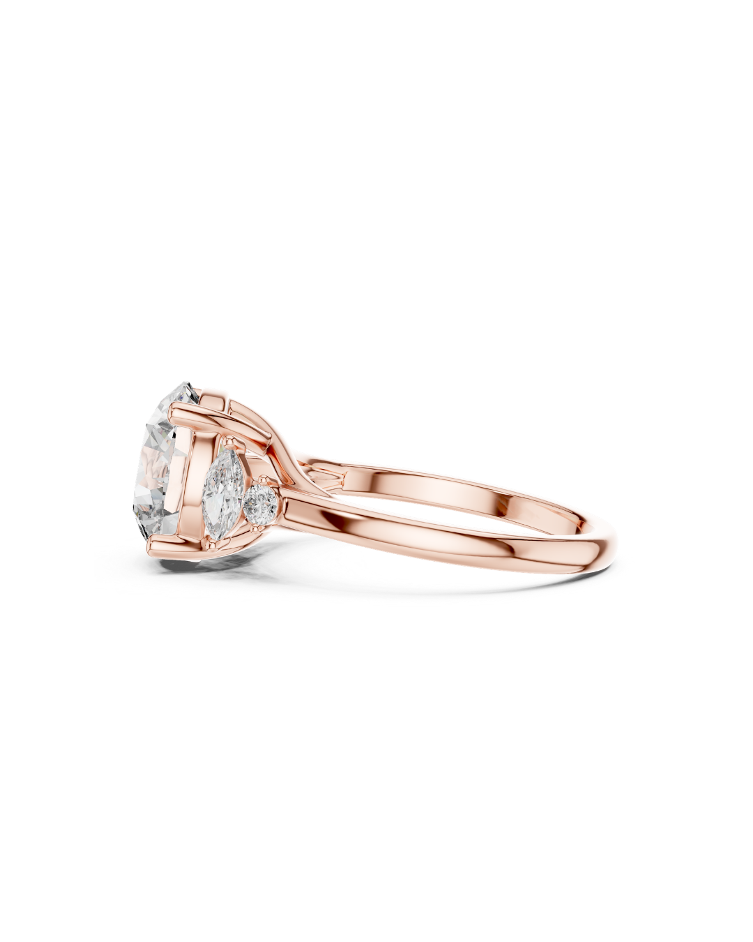 Round Shape Lab Grown Diamond Ring