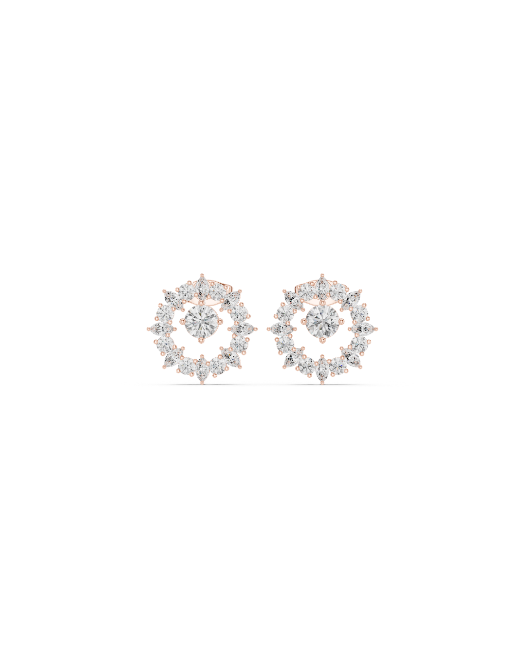 Round Shape Diamond Earring6