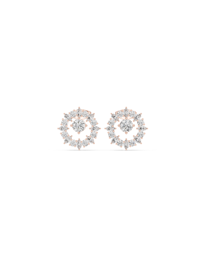 Round Shape Diamond Earring6